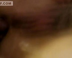 Homemade girlfriend close-up anal sex